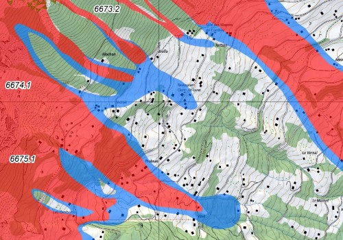 Cartographie des dangers d'avalanches